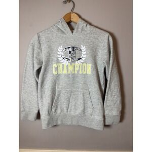 Champion Powerblend Heavyweight‎ Fleece Pullover Hoodie youth Large gray